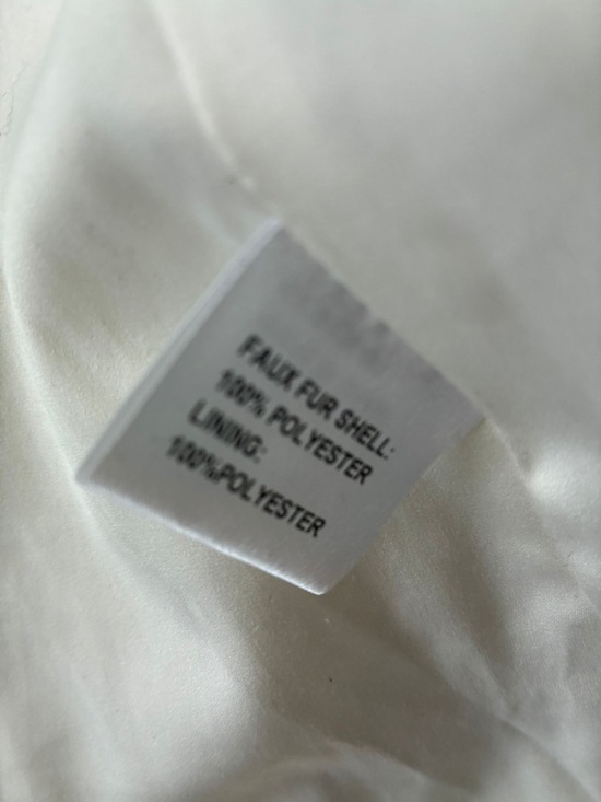 Women's White Faux Fur Hooded Vest by Jessica Simpson - Picture 8 of 8